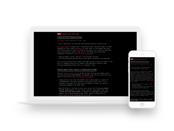 After Dark sur Macbook et iPhone